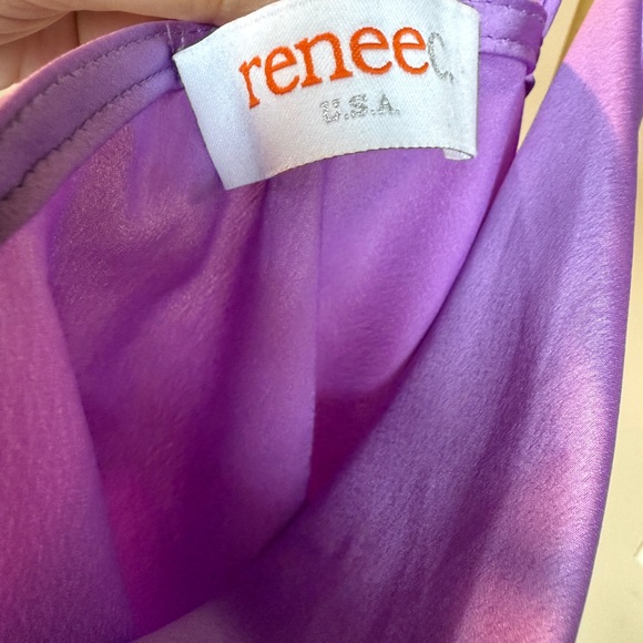 NWOT Lavender Spaghetti Strap Cowl Neck Top (size M) - Picture 3 of 4